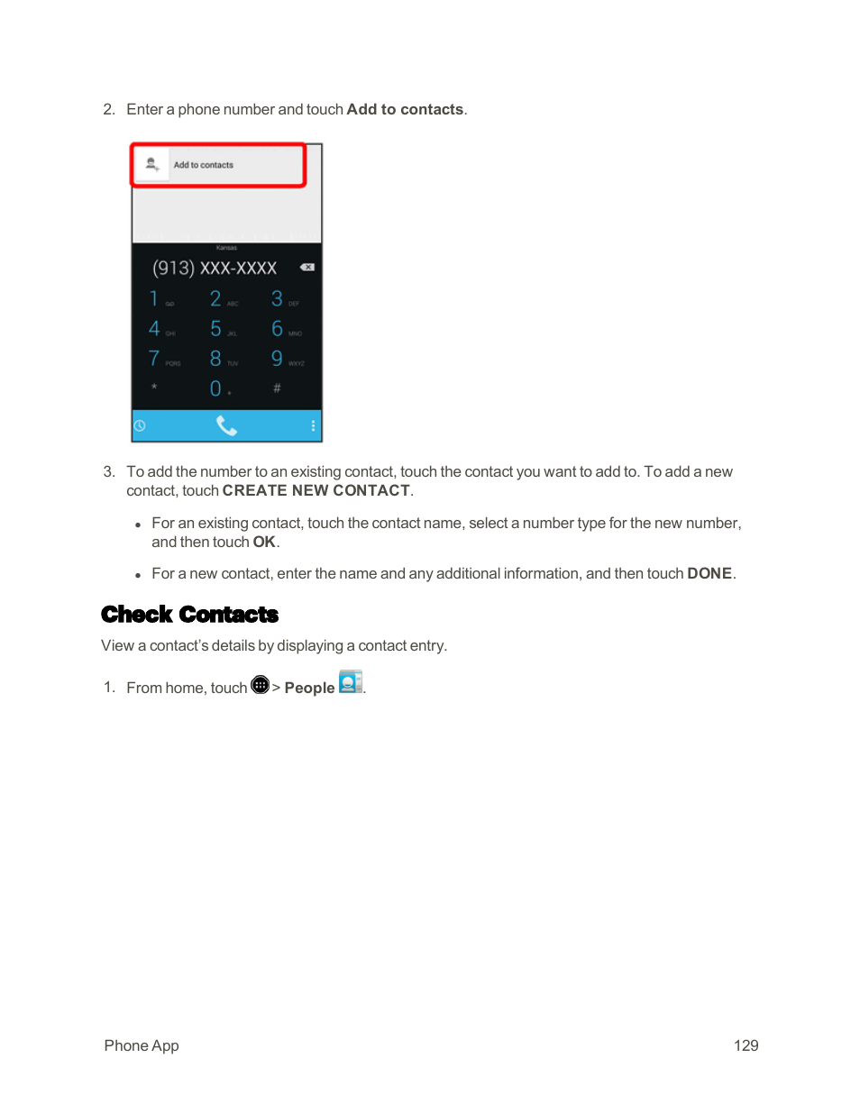 Check contacts | Sharp AQUOS Crystal User Manual | Page 138 / 448