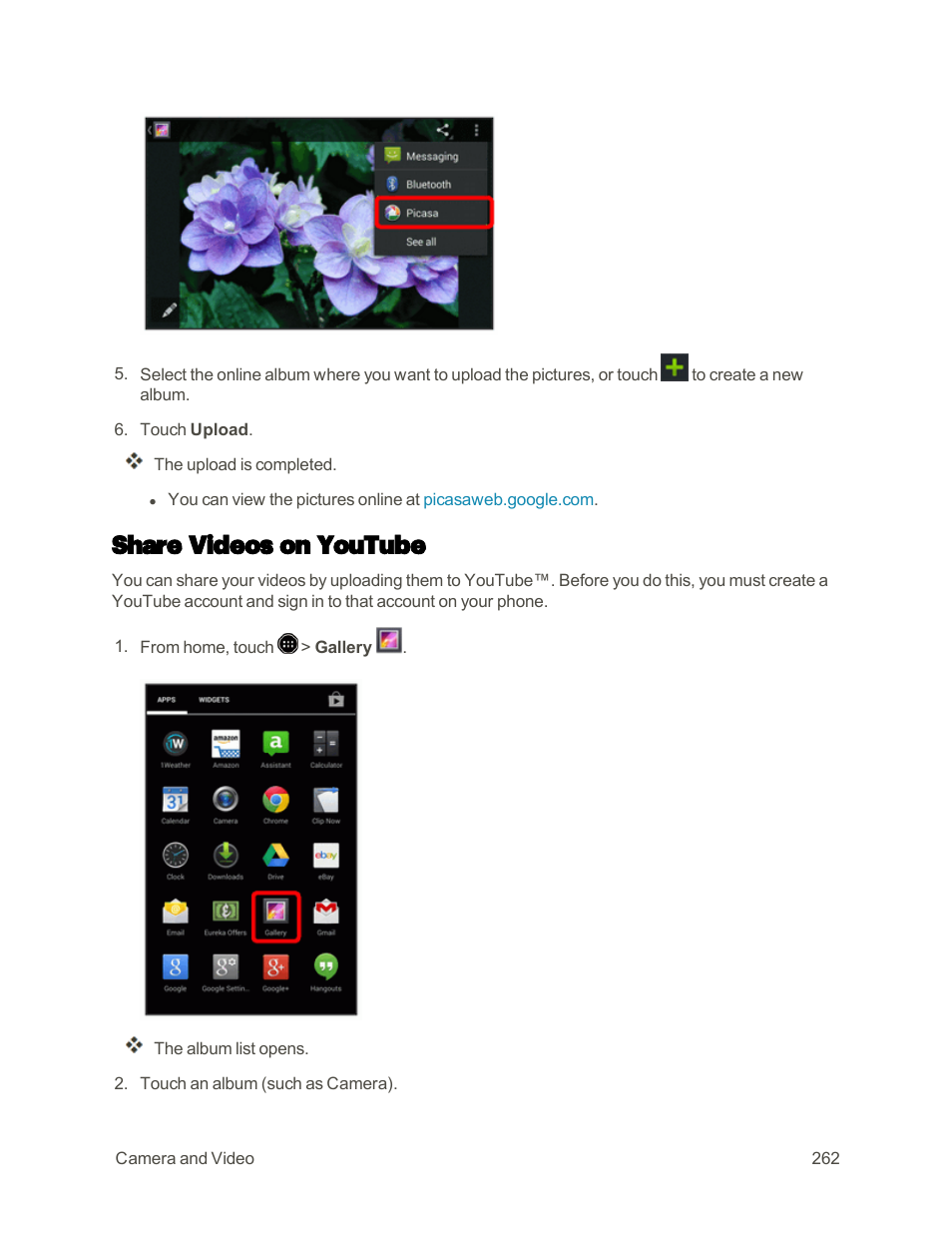 Share videos on youtube | Sharp AQUOS Crystal User Manual | Page 271 / 448