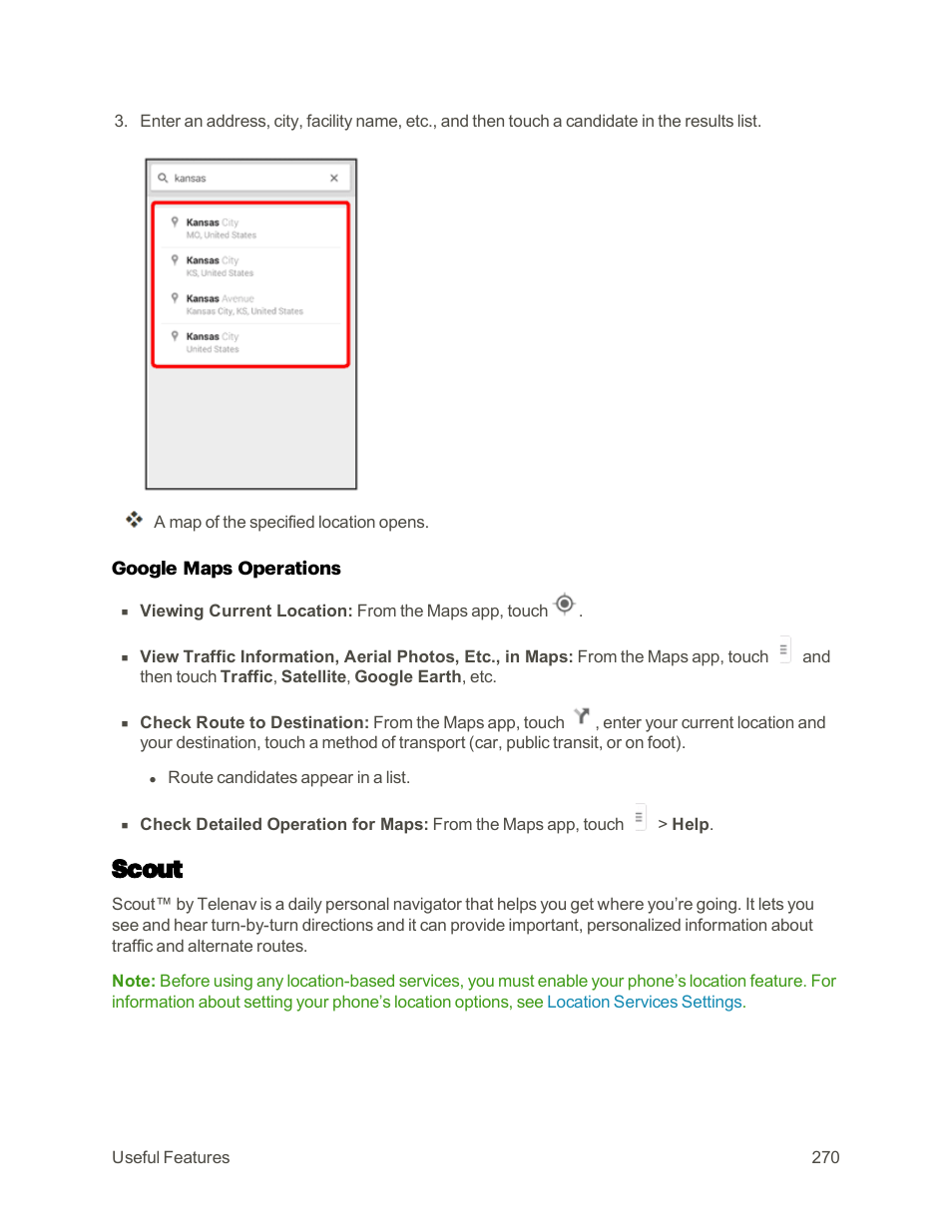 Scout | Sharp AQUOS Crystal User Manual | Page 279 / 448