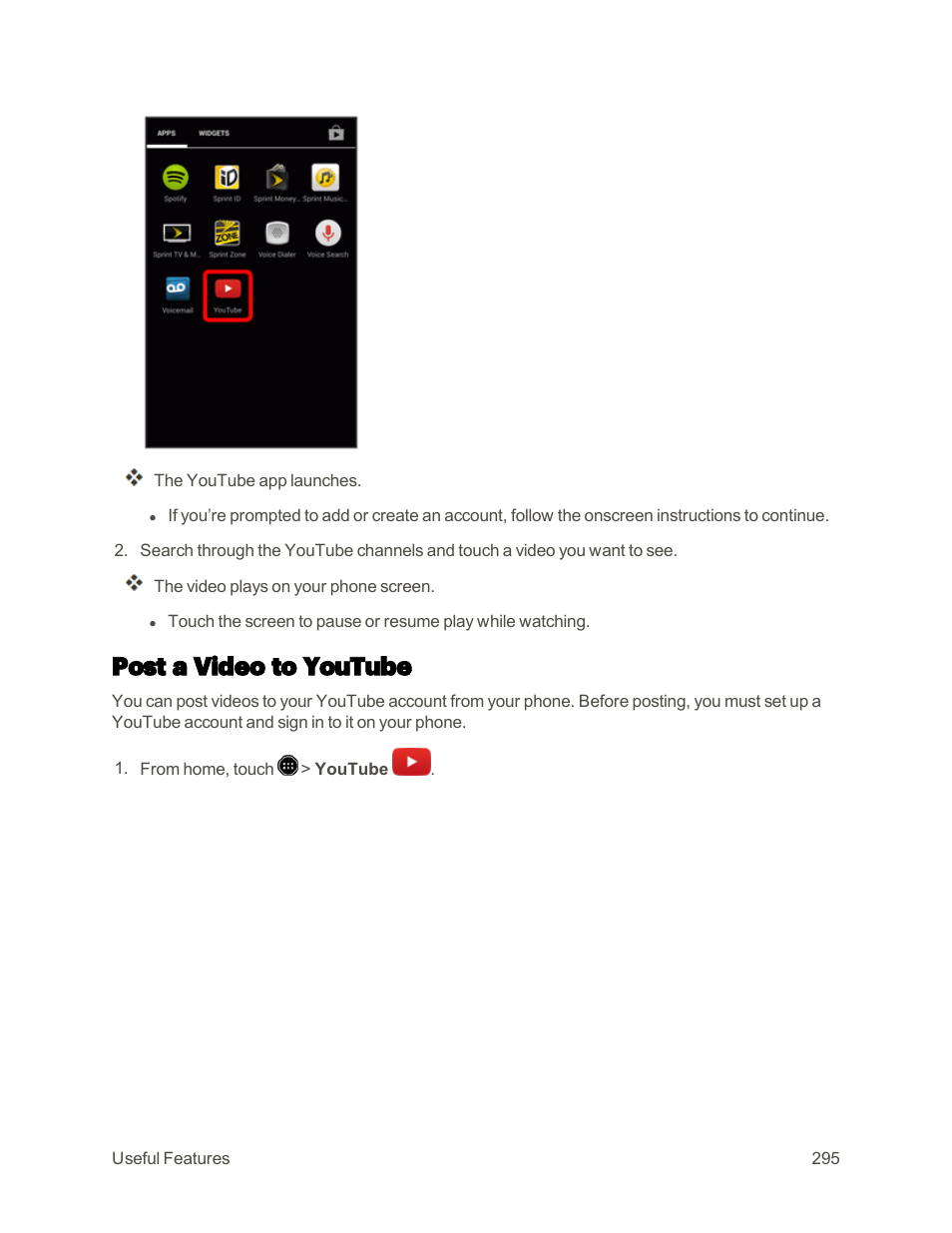 Post a video to youtube | Sharp AQUOS Crystal User Manual | Page 304 / 448