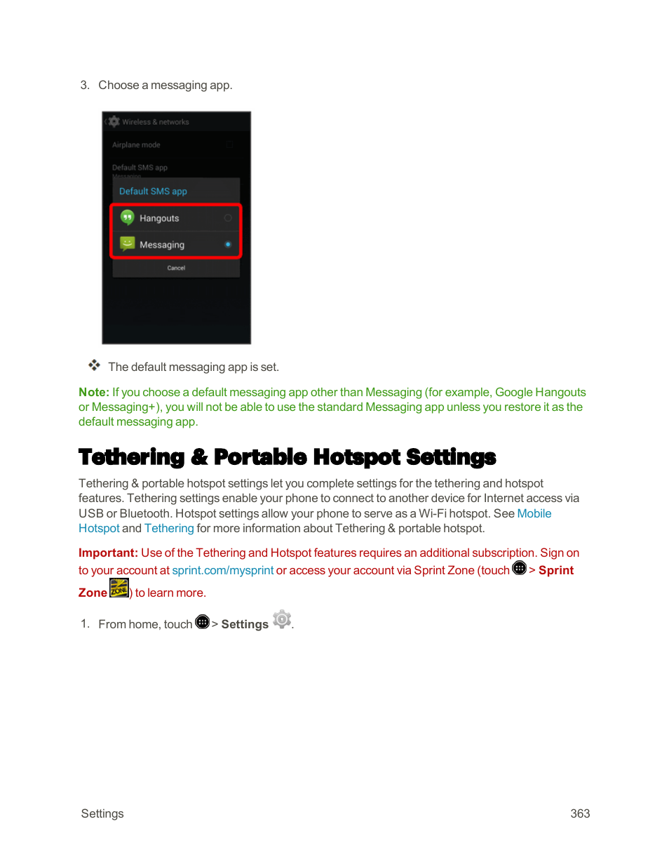 Tethering & portable hotspot settings | Sharp AQUOS Crystal User Manual | Page 372 / 448