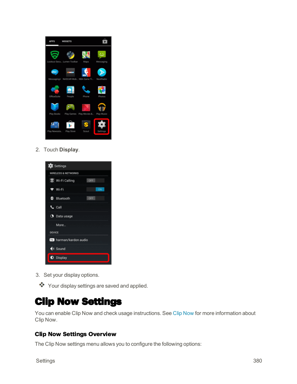 Clip now settings | Sharp AQUOS Crystal User Manual | Page 389 / 448
