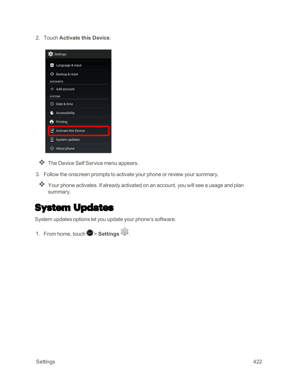 System updates | Sharp AQUOS Crystal User Manual | Page 431 / 448