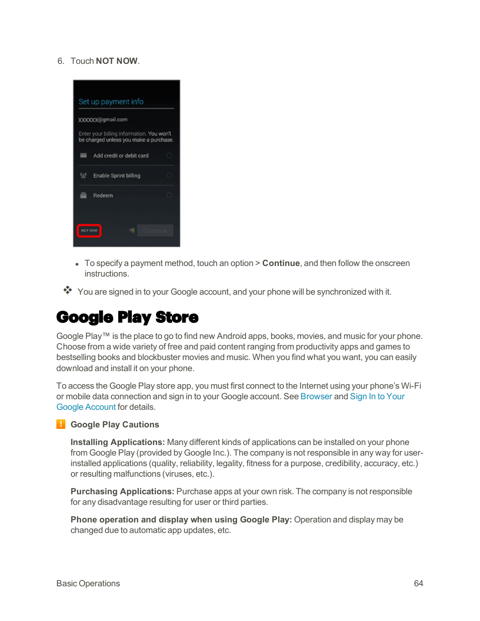 Google play store | Sharp AQUOS Crystal User Manual | Page 73 / 448