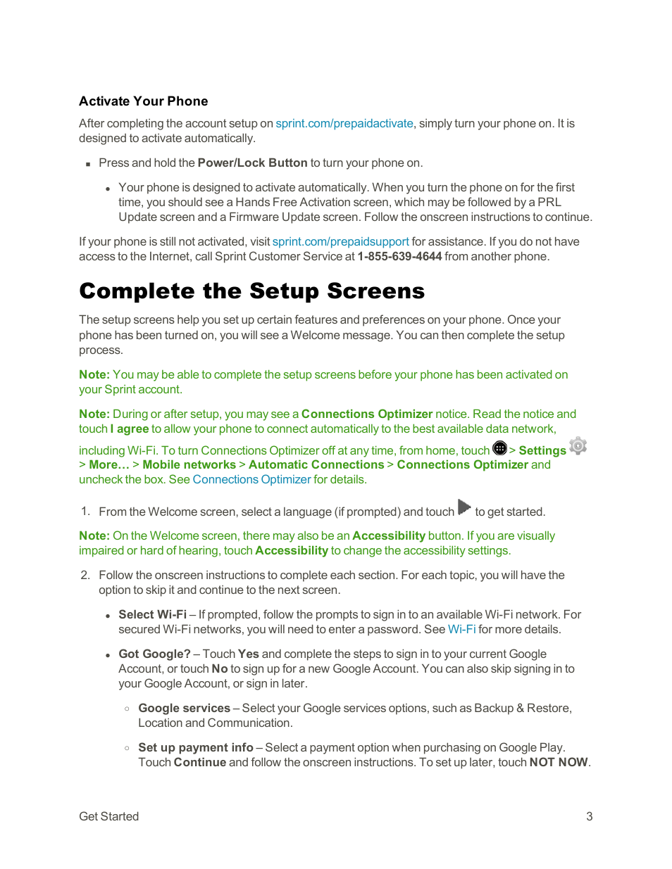 Complete the setup screens | Sharp AQUOS Crystal User Manual | Page 13 / 171