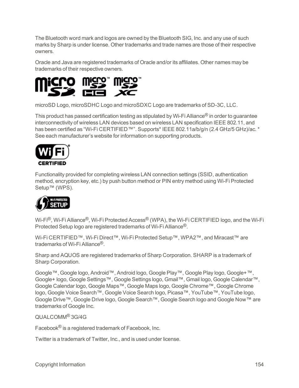 Sharp AQUOS Crystal User Manual | Page 164 / 171