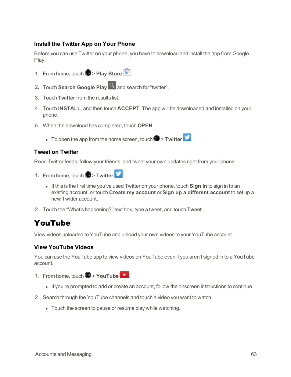 Youtube | Sharp AQUOS Crystal User Manual | Page 73 / 171