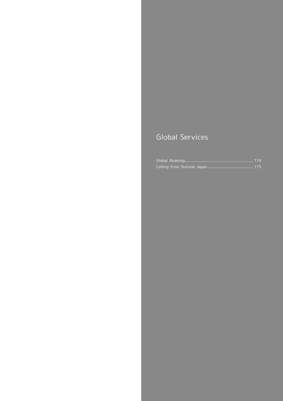 Global services | Sharp AQUOS Crystal User Manual | Page 175 / 240