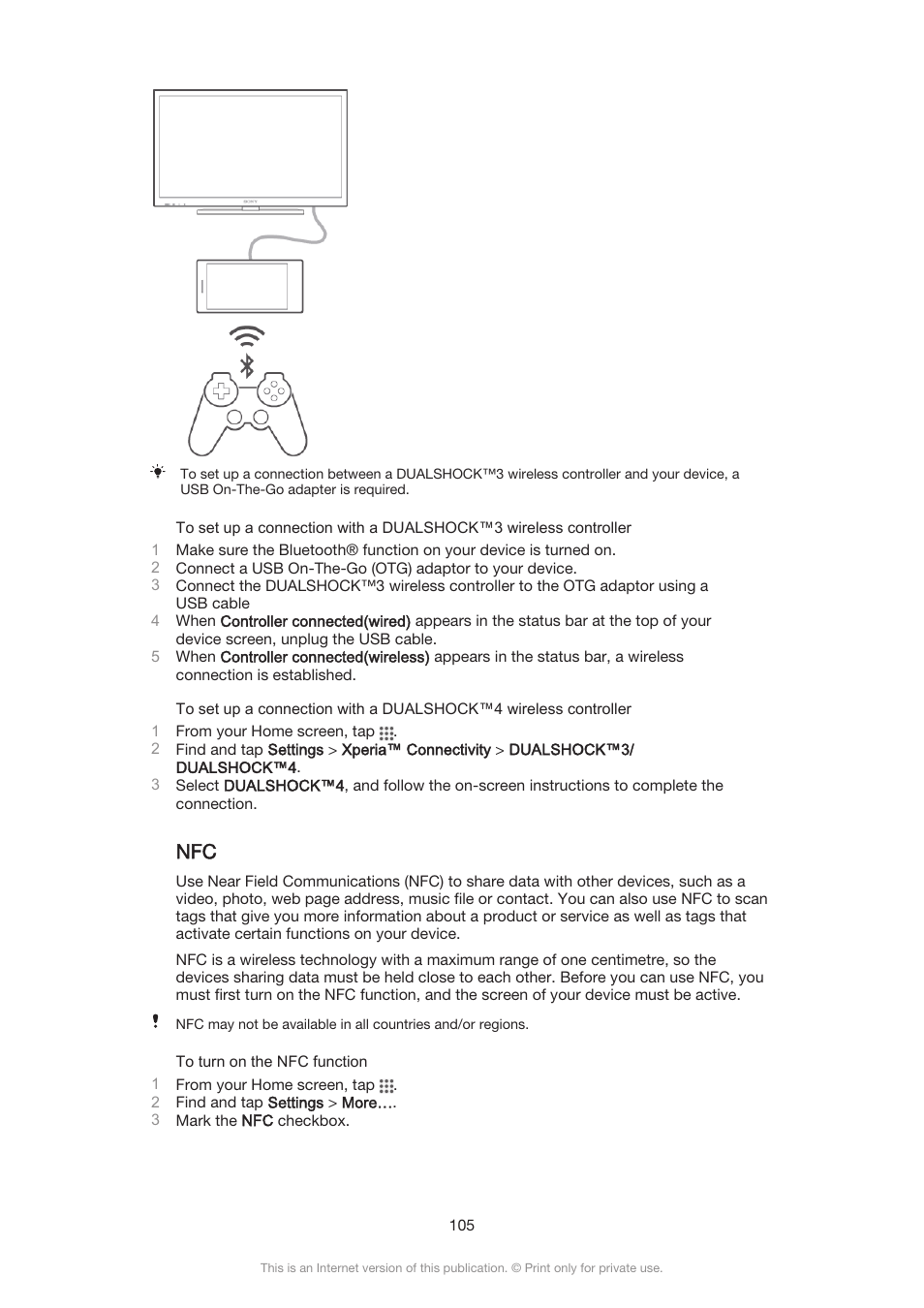 Sony Xperia Z3 Compact User Manual | Page 105 / 133