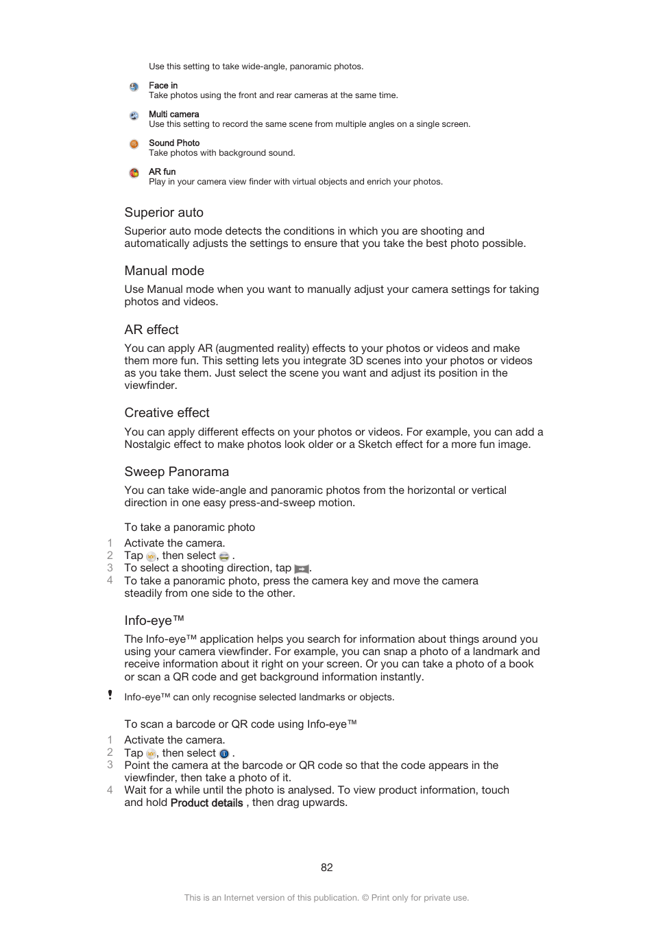 Sony Xperia Z3 Compact User Manual | Page 82 / 133
