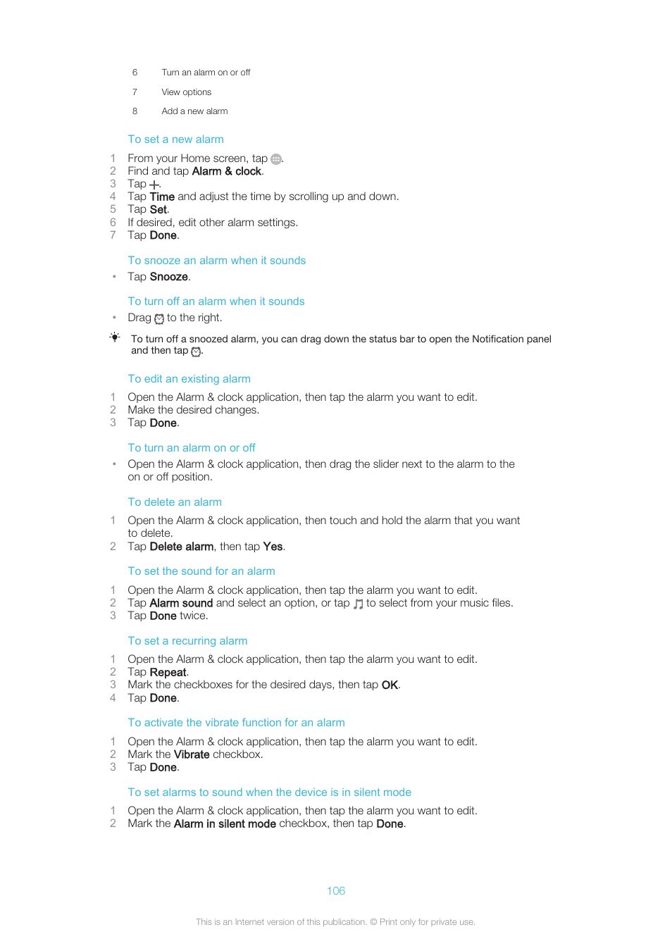 Sony XPERIA Z3v User Manual | Page 106 / 116