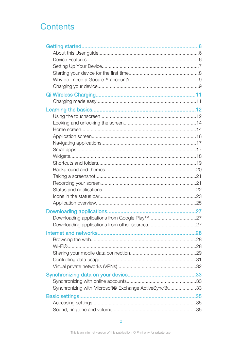 Sony XPERIA Z3v User Manual | Page 2 / 116