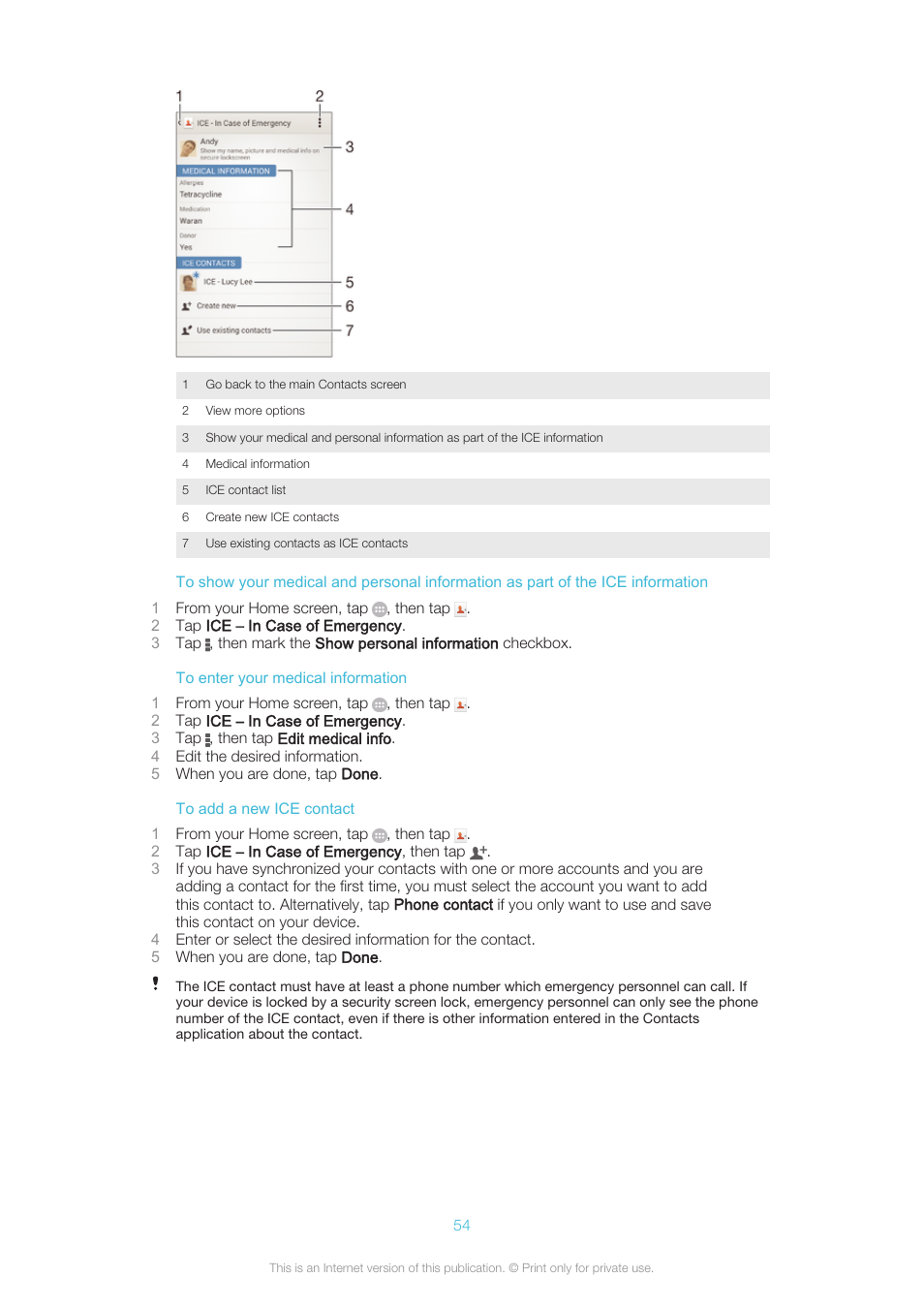 Sony XPERIA Z3v User Manual | Page 54 / 116