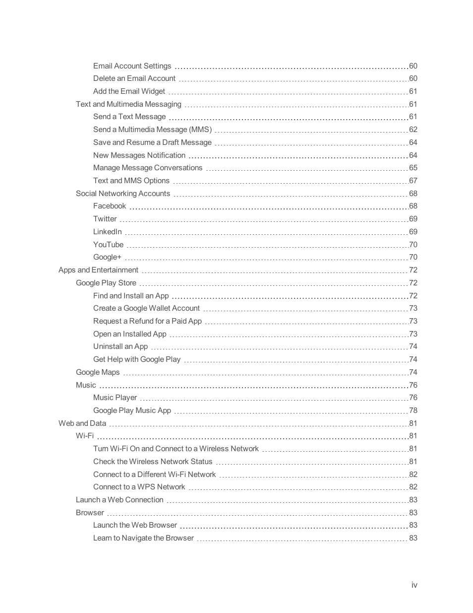 ZTE Speed User Manual | Page 5 / 162