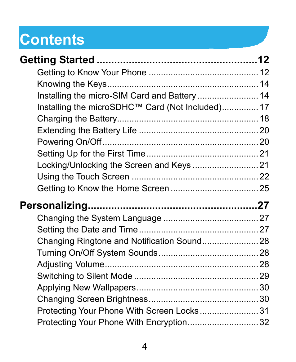 ZTE Grand X Plus User Manual | Page 4 / 184