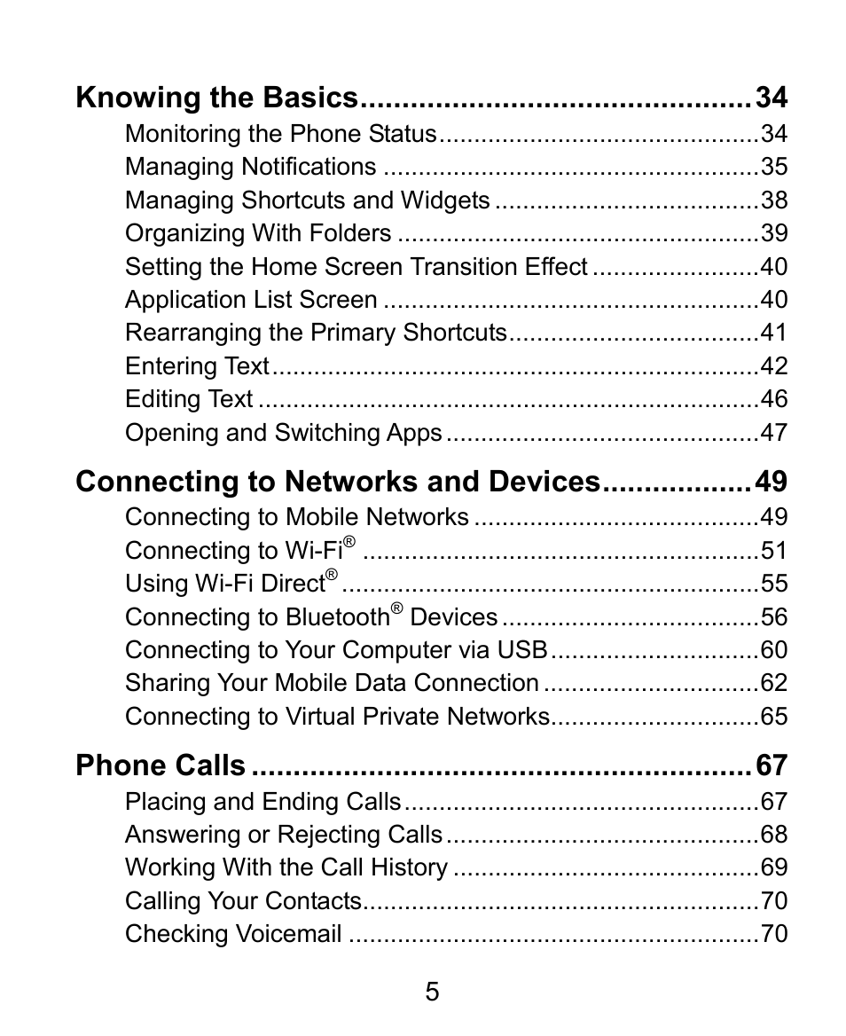 ZTE Grand X Plus User Manual | Page 5 / 184
