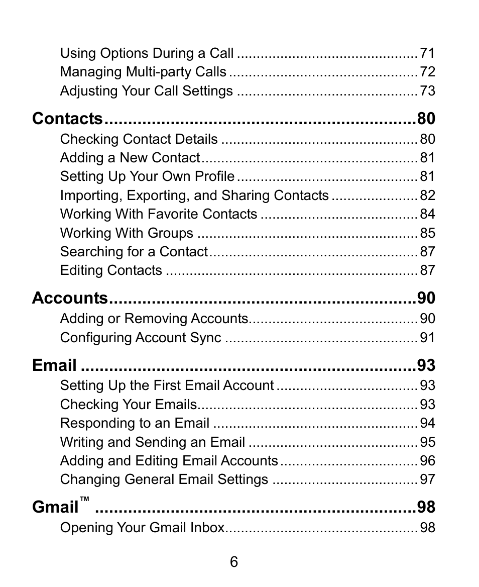 ZTE Grand X Plus User Manual | Page 6 / 184