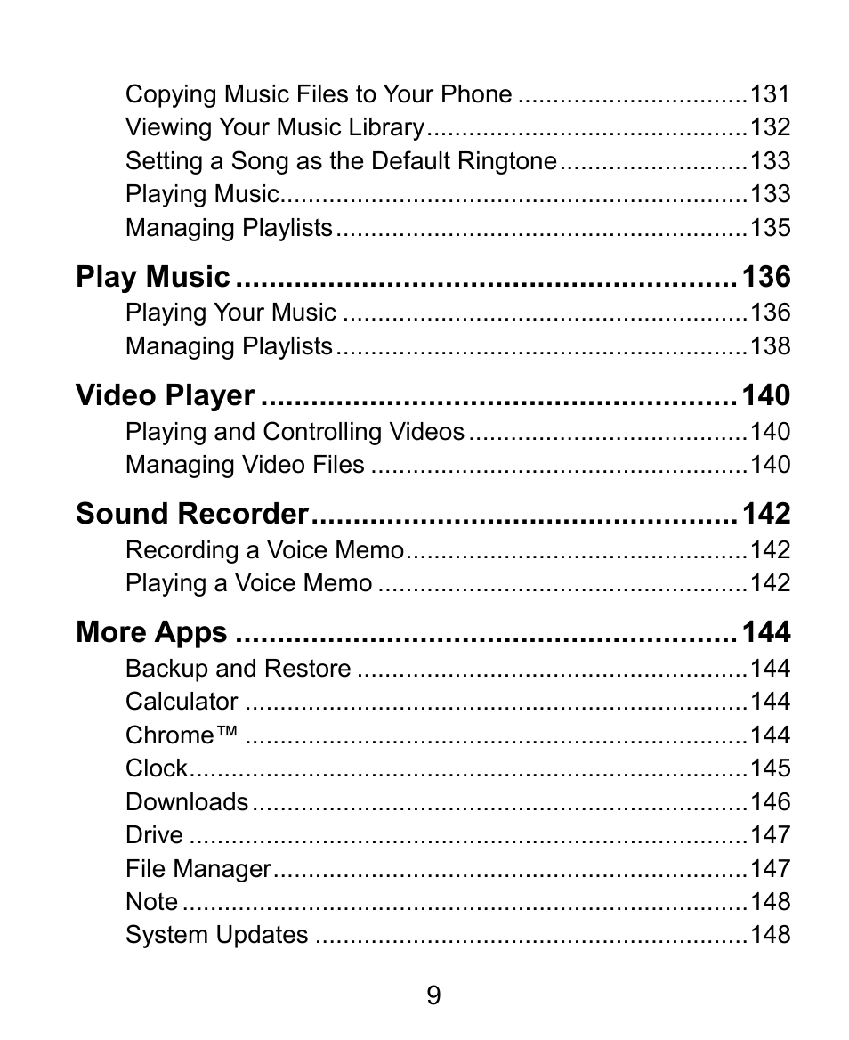ZTE Grand X Plus User Manual | Page 9 / 184