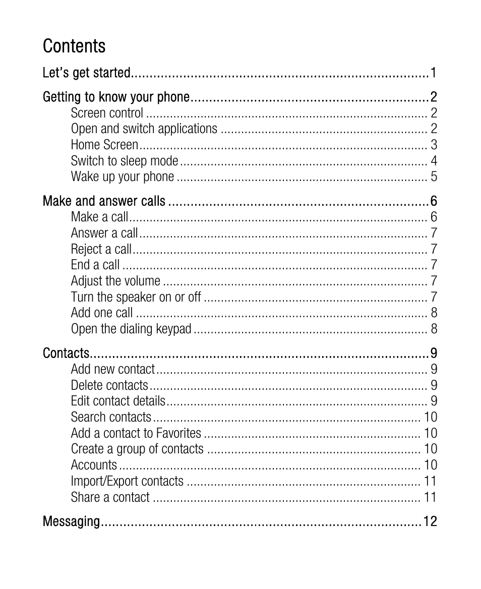 ZTE Grand X User Manual | Page 2 / 37