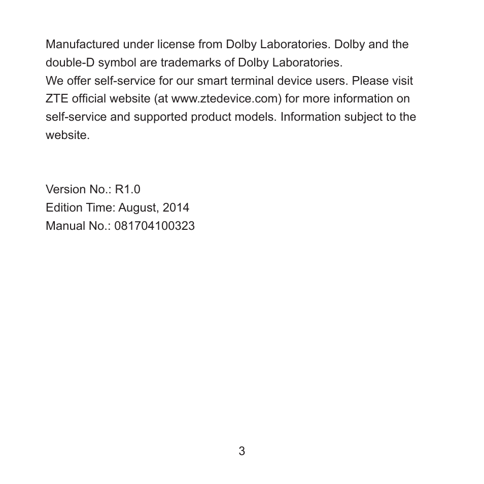 ZTE ZMAX User Manual | Page 5 / 172