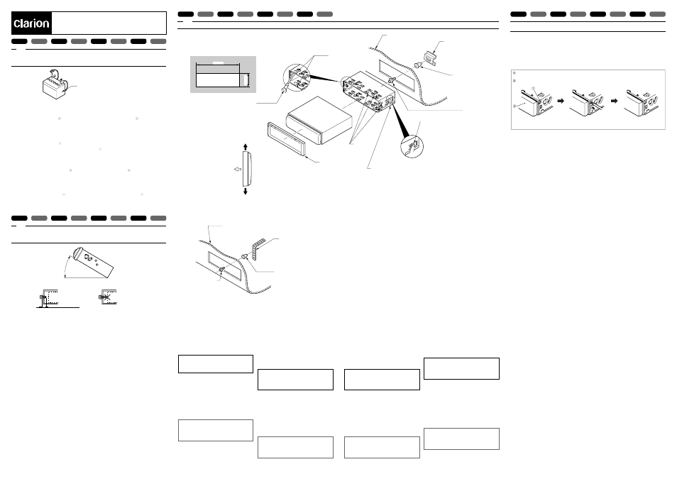 Clarion DB538RMP User Manual | 4 pages