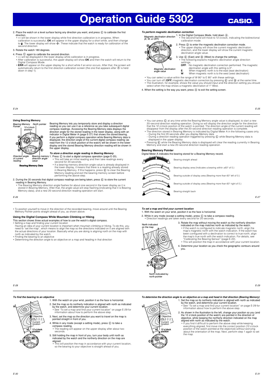 Operation guide 5302 | G-Shock 5302 User Manual | Page 4 / 8