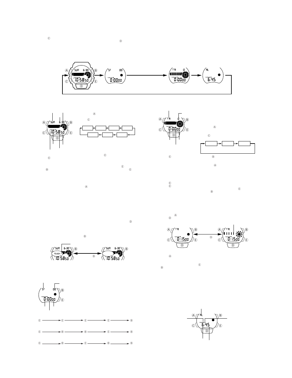 G-Shock QW-1825 User Manual | 2 pages