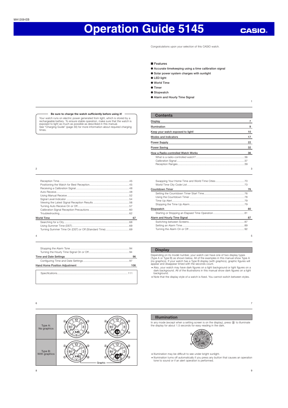 G-Shock GA110SN User Manual | 12 pages