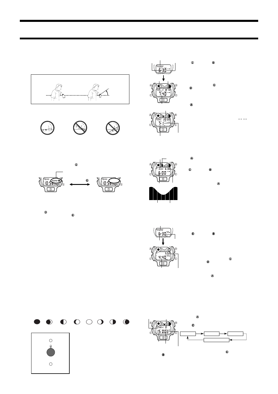 G-Shock DWM-100WC-6T User Manual | Page 2 / 5