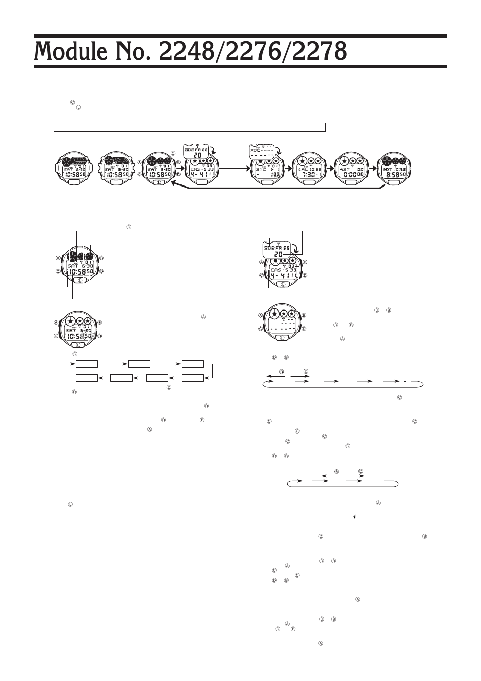 G-Shock G-2210M-2 User Manual | 2 pages