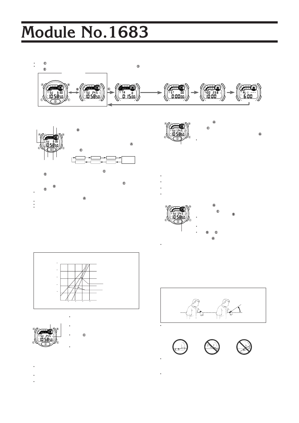 G-Shock 1683 User Manual | 4 pages