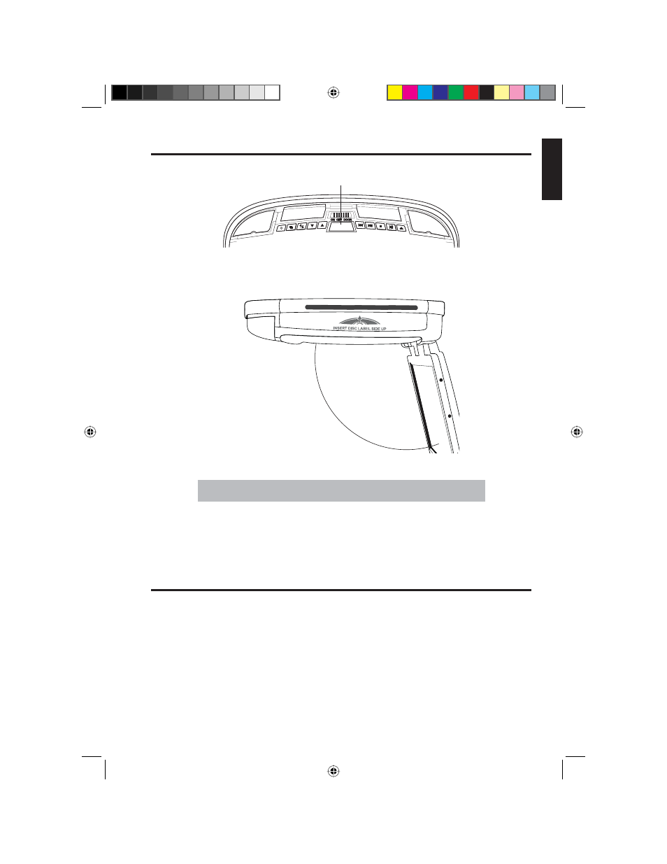 English, Opening the monitor, Closing the monitor | Clarion VT1000T User Manual | Page 13 / 39