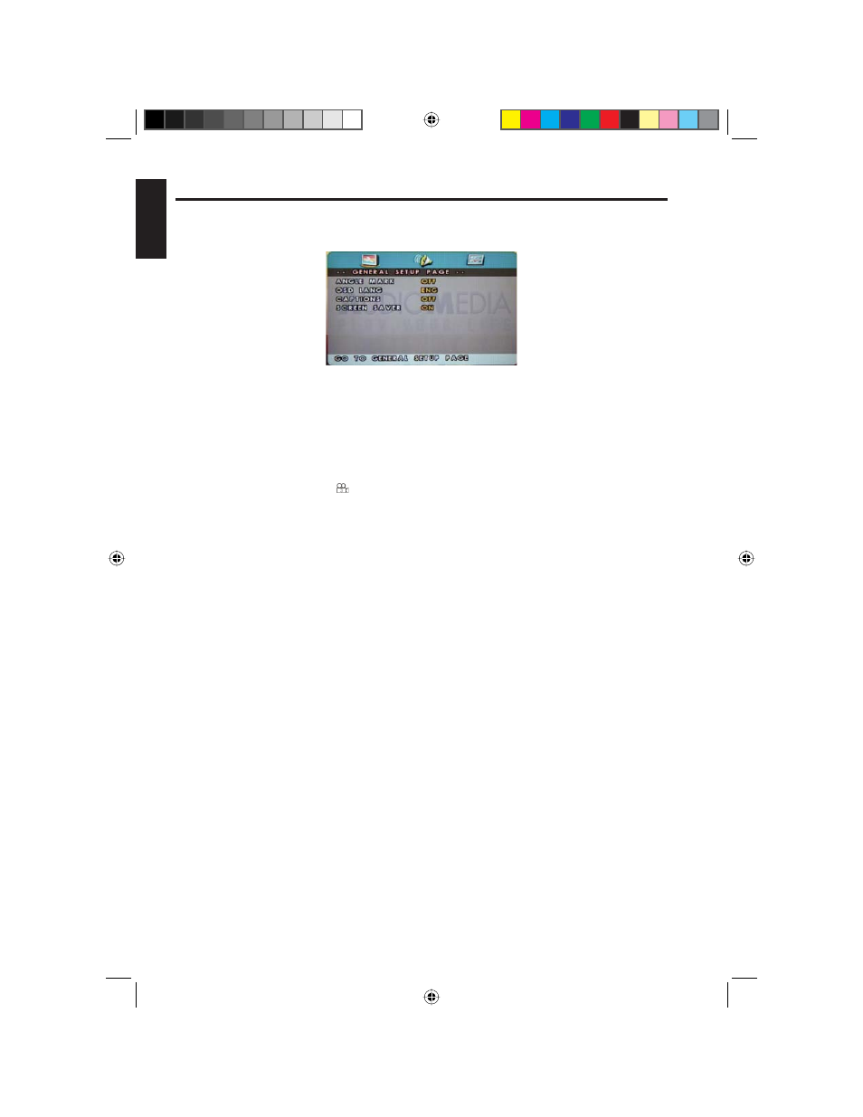 English, General setup page | Clarion VT1000T User Manual | Page 32 / 39