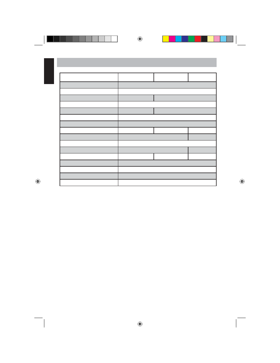 English 9. specifications | Clarion VT1000T User Manual | Page 38 / 39