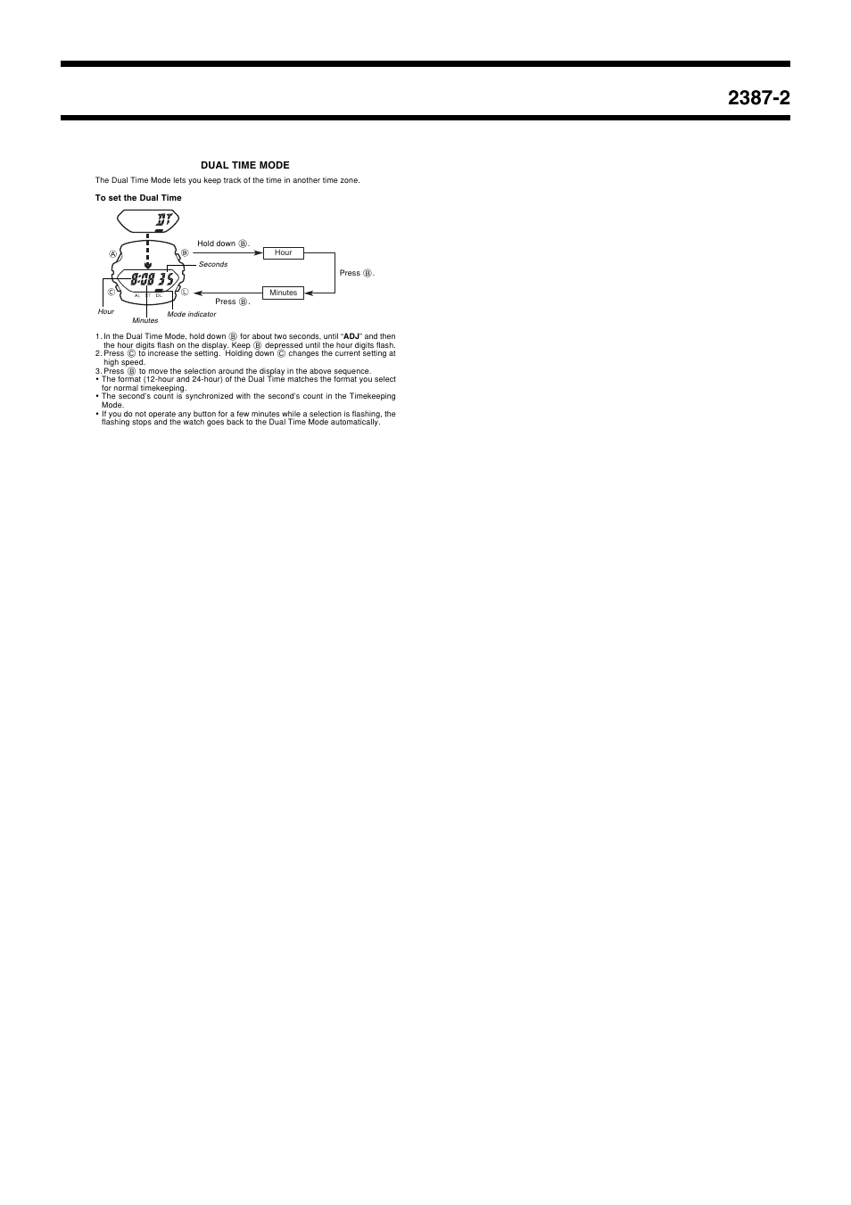 G-Shock 2387 User Manual | Page 2 / 2