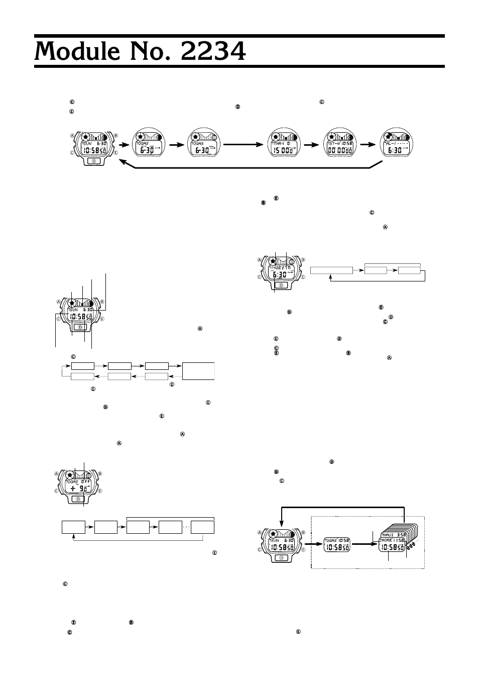 G-Shock G-2100WC-7JR User Manual | 4 pages