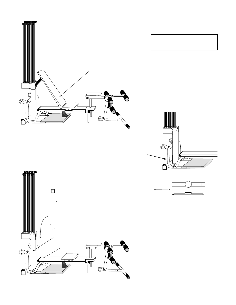 Installing the lat pulldown attachment step 1, Step 3, Step 2 | Bowflex XTL User Manual | Page 18 / 27