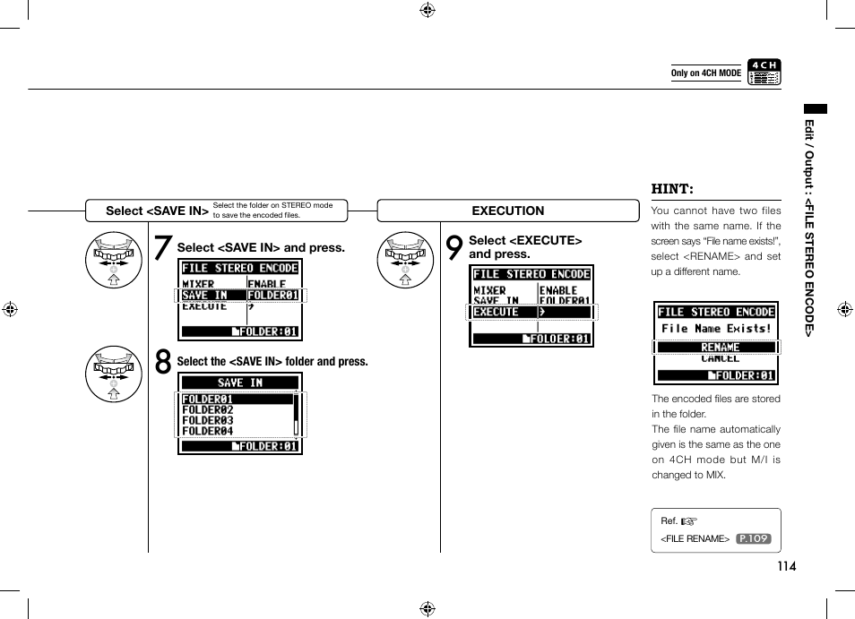 Zoom H4n User Manual | Page 115 / 156
