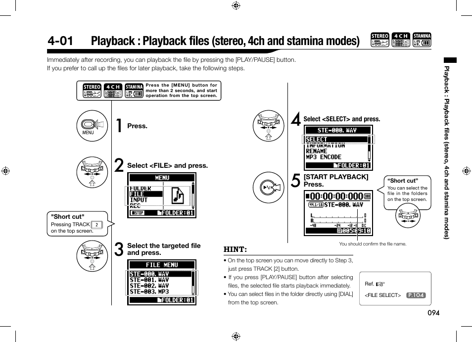Zoom H4n User Manual | Page 95 / 156