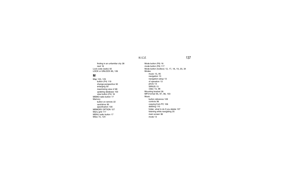 Clarion Navigation In-Car Entertainment User Manual | Page 137 / 147