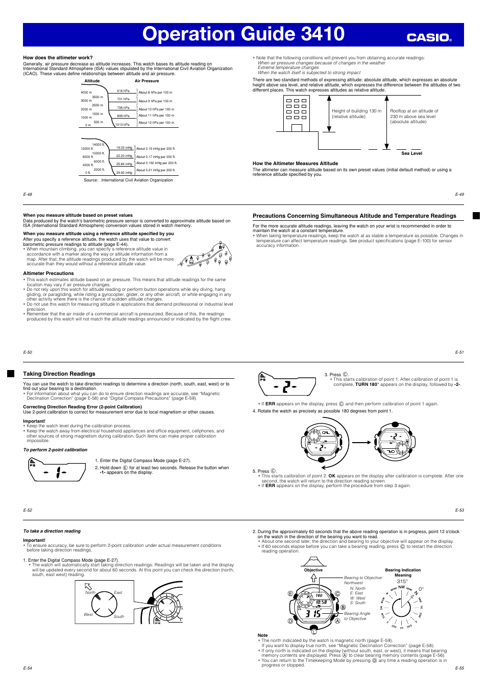 Operation guide 3410 | G-Shock 3410 User Manual | Page 7 / 14