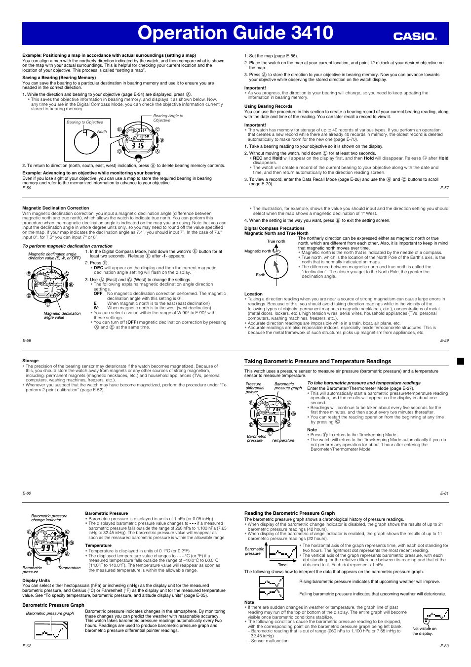 Operation guide 3410 | G-Shock 3410 User Manual | Page 8 / 14