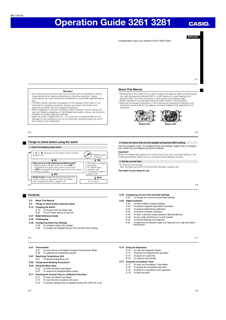 G-Shock G-9300 User Manual | 11 pages