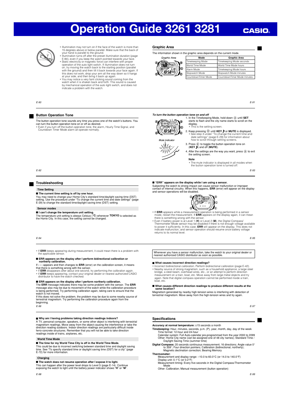 G-Shock G-9300 User Manual | Page 10 / 11