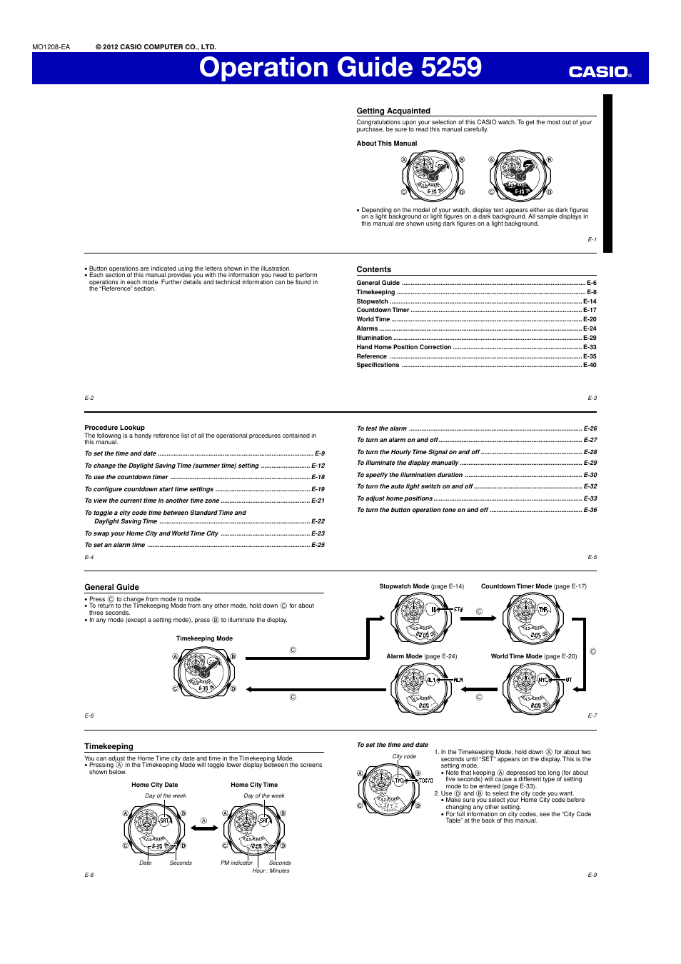 G-Shock GA-300 User Manual | 5 pages