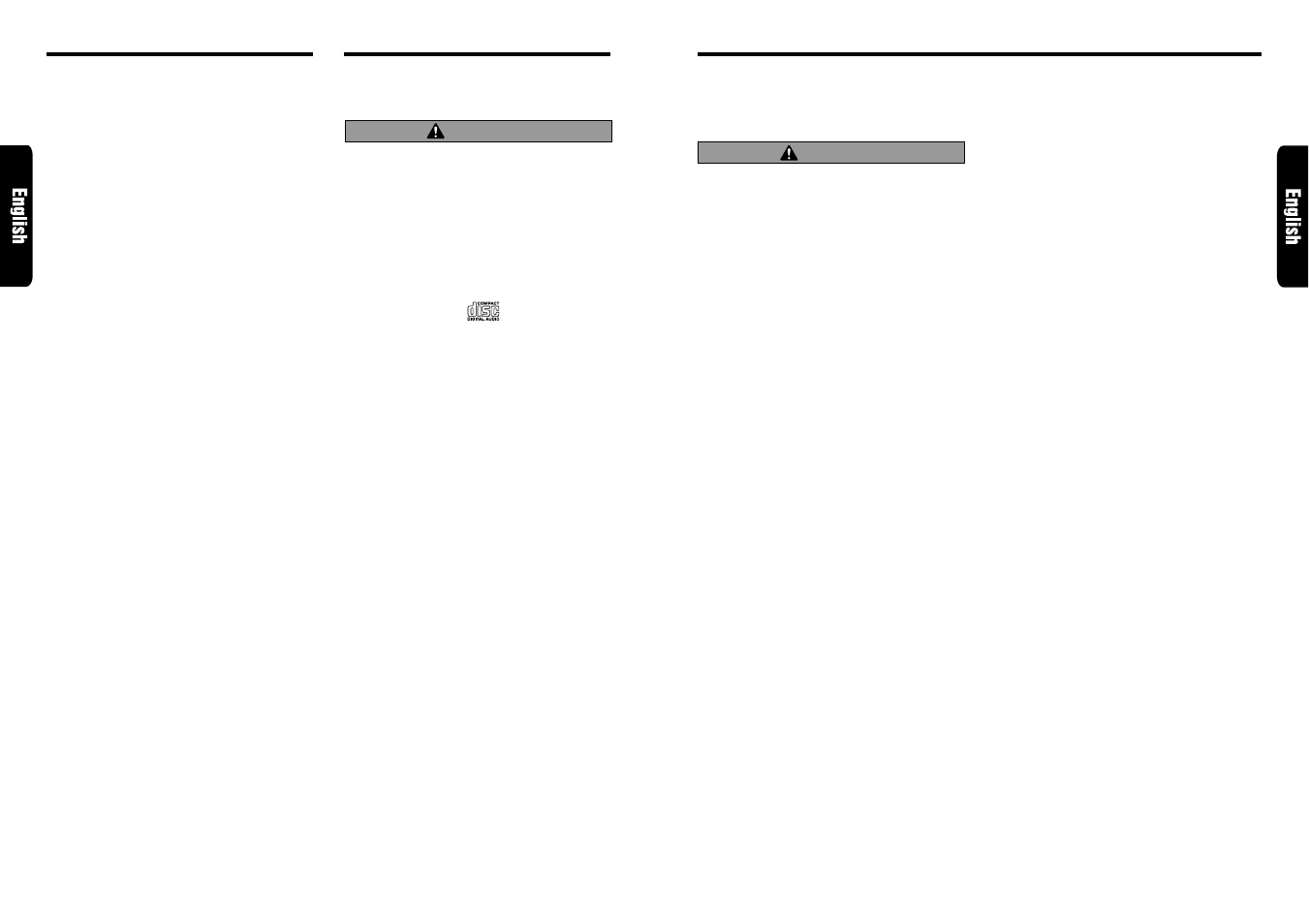 Cd operations, Caution | Clarion ] DXZ715 User Manual | Page 8 / 53