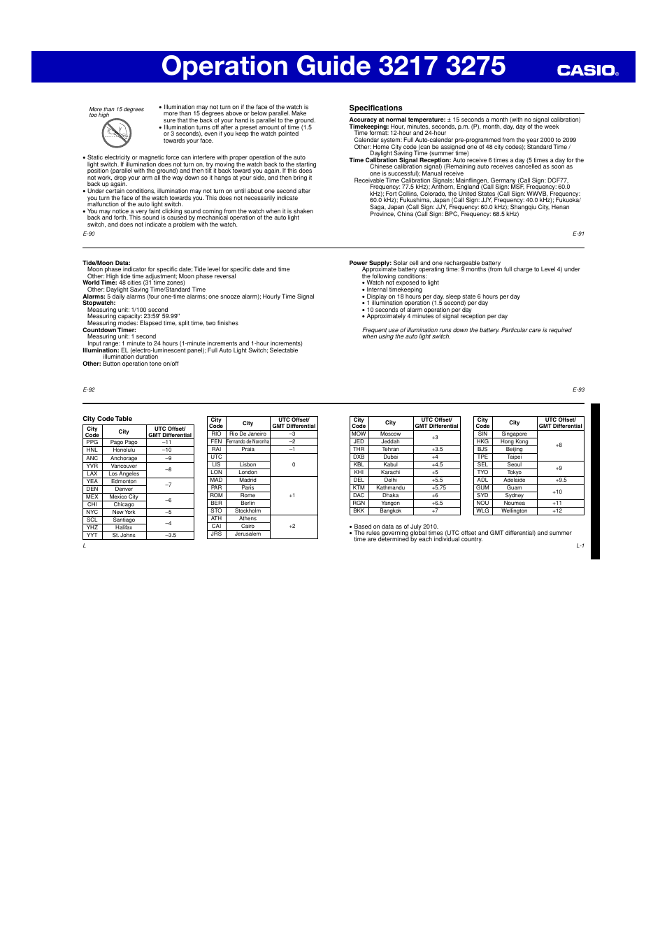 G-Shock GW-9110 User Manual | Page 10 / 10