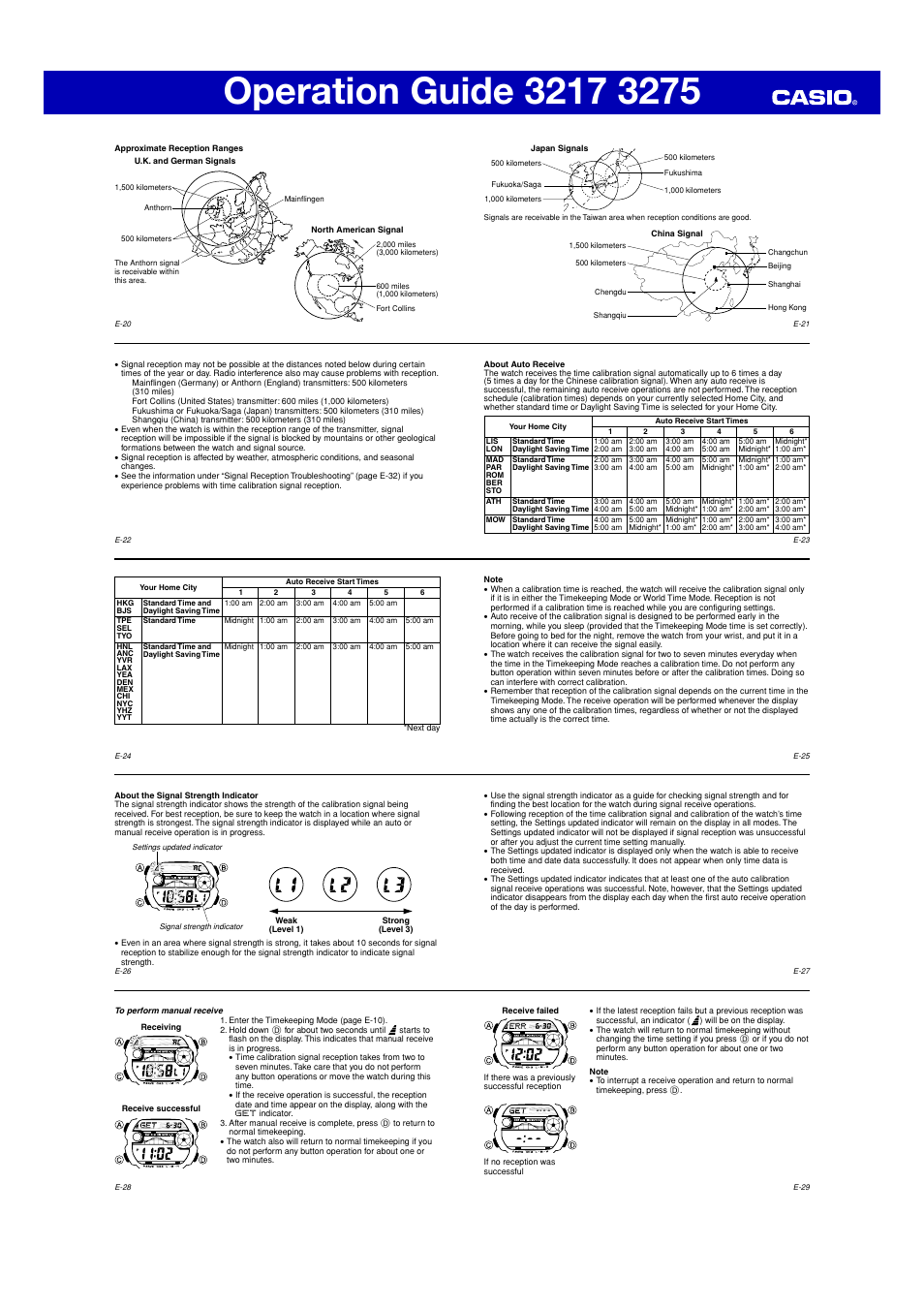 G-Shock GW-9110 User Manual | Page 3 / 10