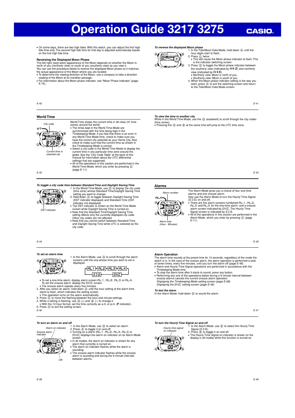 G-Shock GW-9110 User Manual | Page 5 / 10