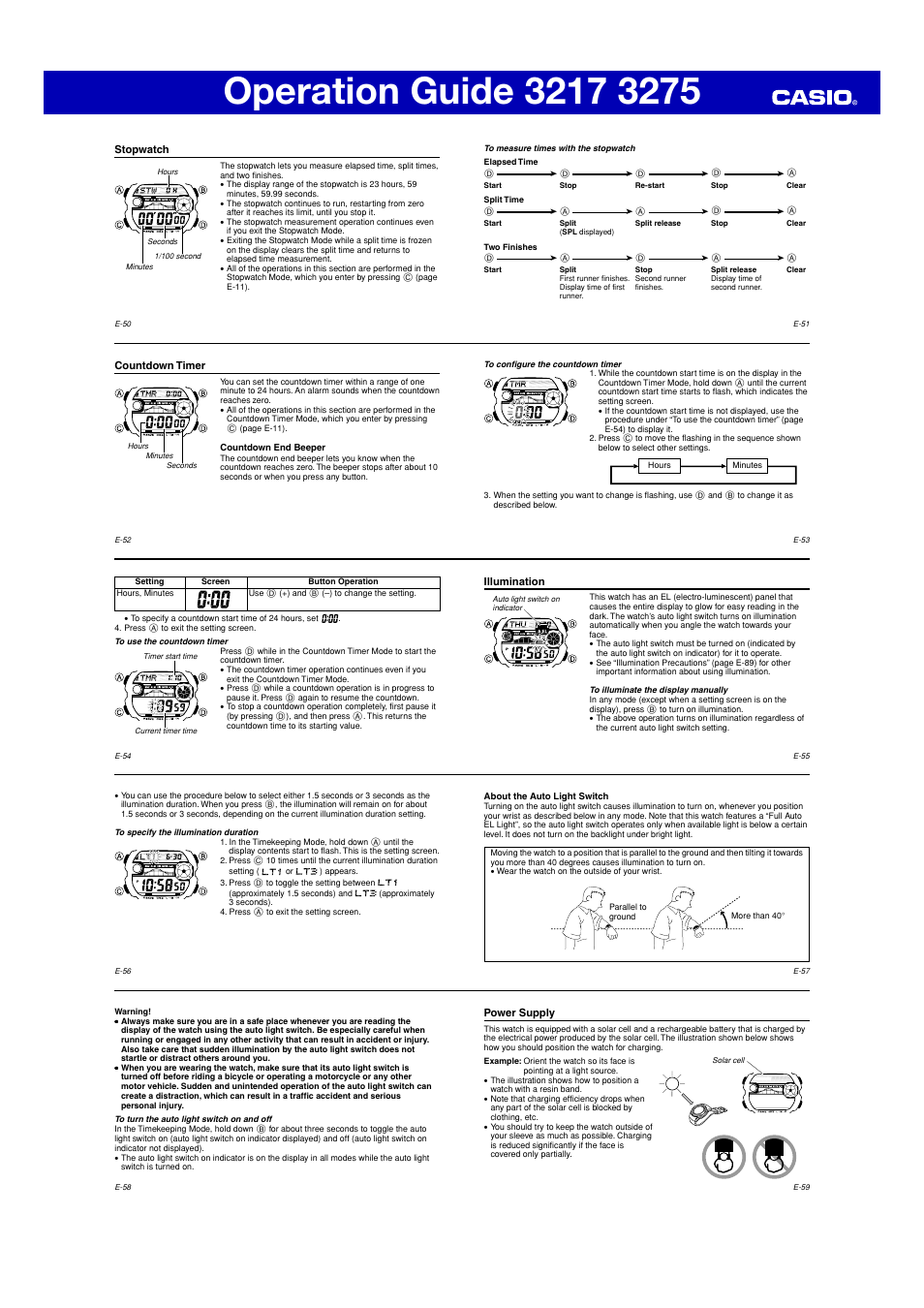 G-Shock GW-9110 User Manual | Page 6 / 10